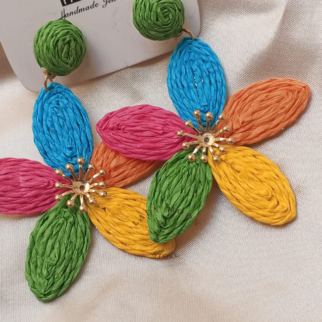 Boucles doreille-femme-tunisie -colrée
